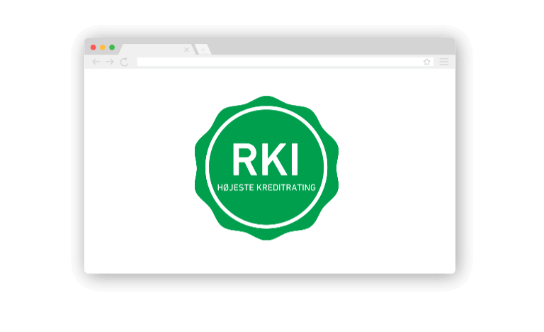 RKI Rating logo til fremvisning på jeres website
